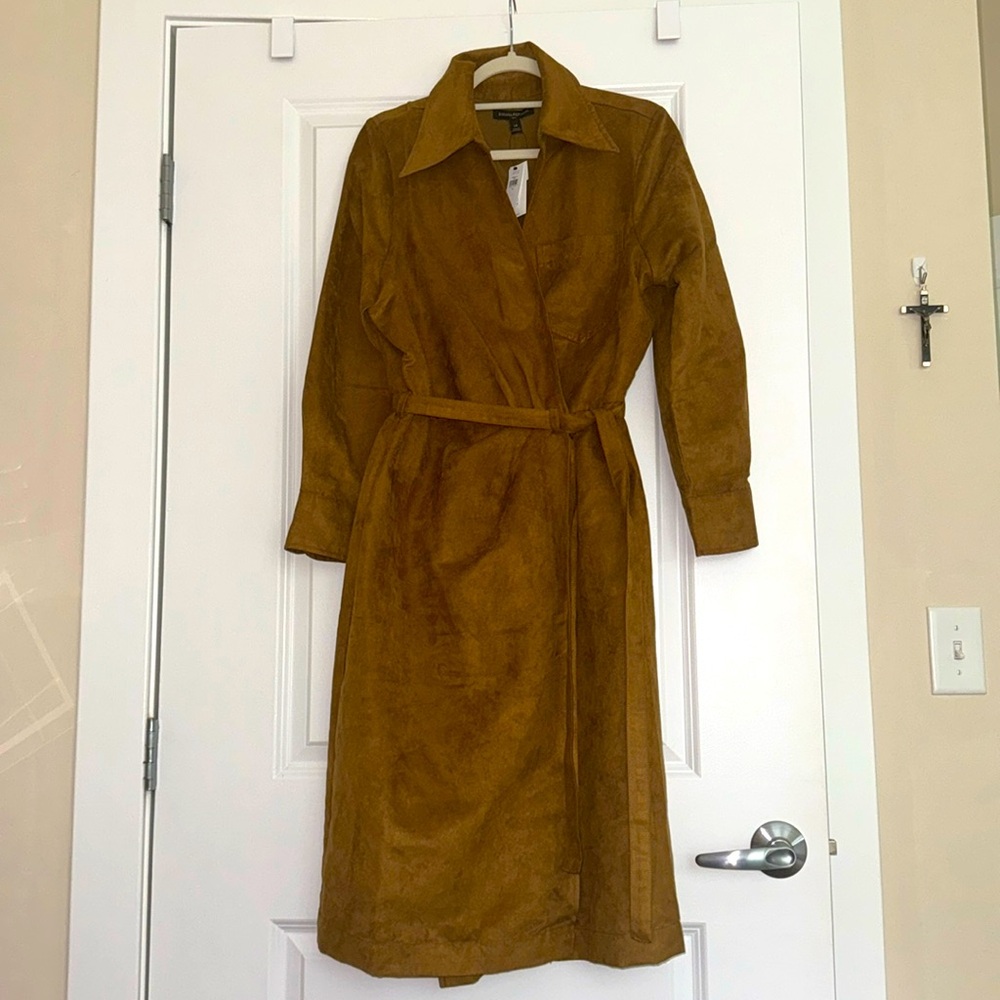 Banana Republic Suede Tie Dress